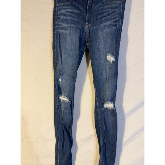 Hollister Size 3 3R High-Rise Jeans Leggings Stretch Distressed Juniors Teens - Picture 2 of 3